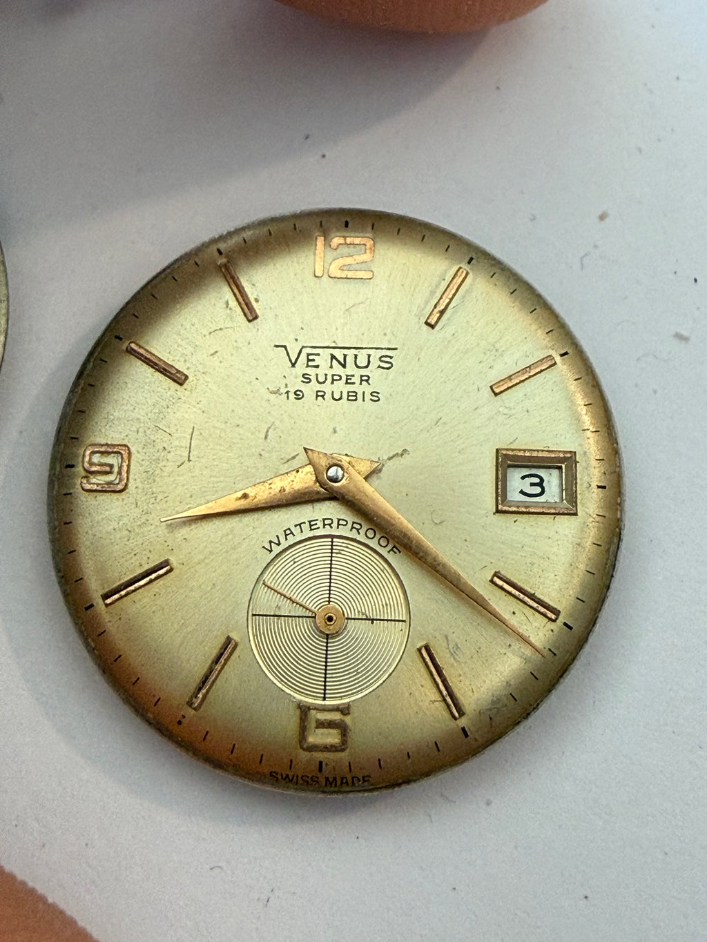 Venus Super Ref 611364. Case 34mm. Cal 336 N. Work