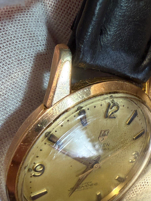 Buren Grand Prix “Super Slender” – Swiss Automatic Vintage Watch. Ref 775701. 21 jewews