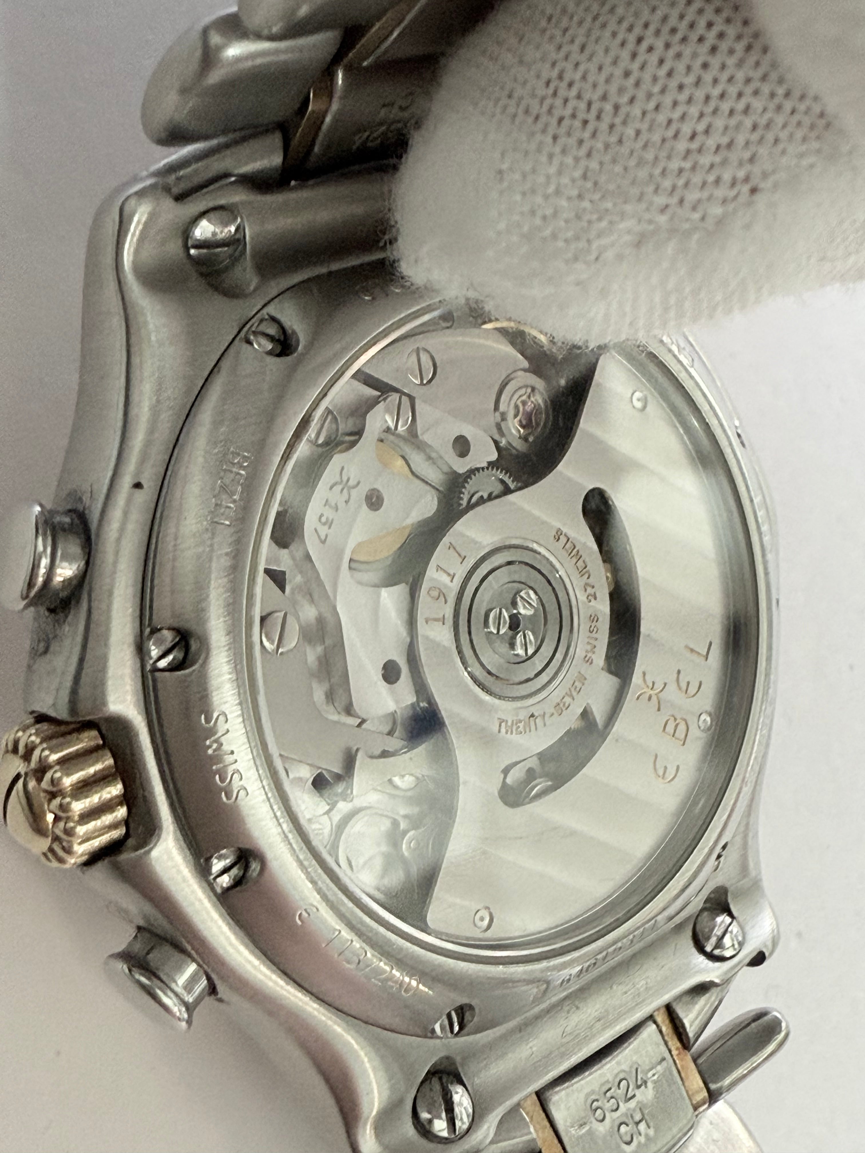 Pre-Owend. EBEL 1911 Automatic Chronograph. Case gold & steel. Cal 137. 👌⌚