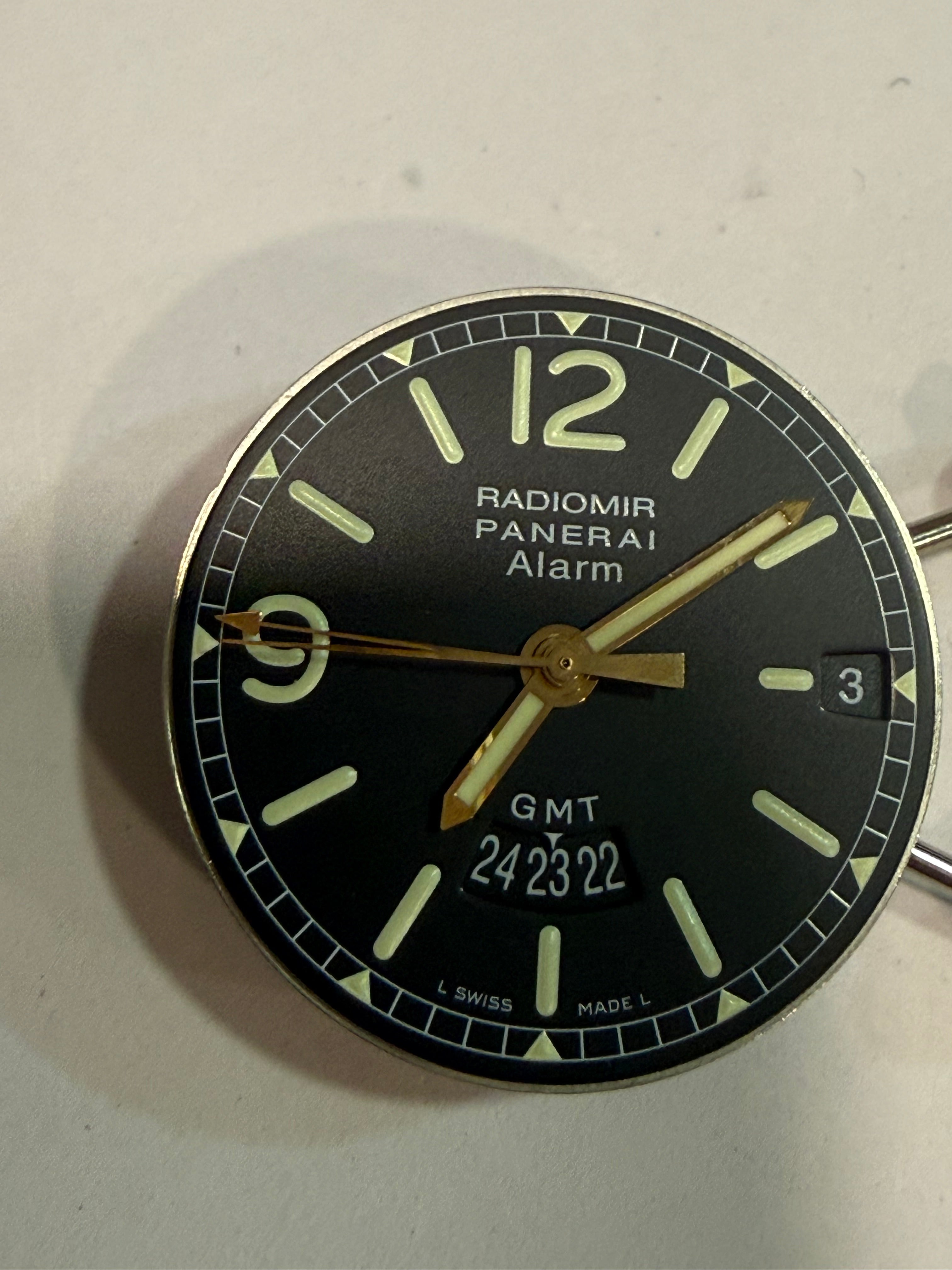 Panerai Radiomir Gmt Alarem Movement Completed. Cal 59p 31 Jewels