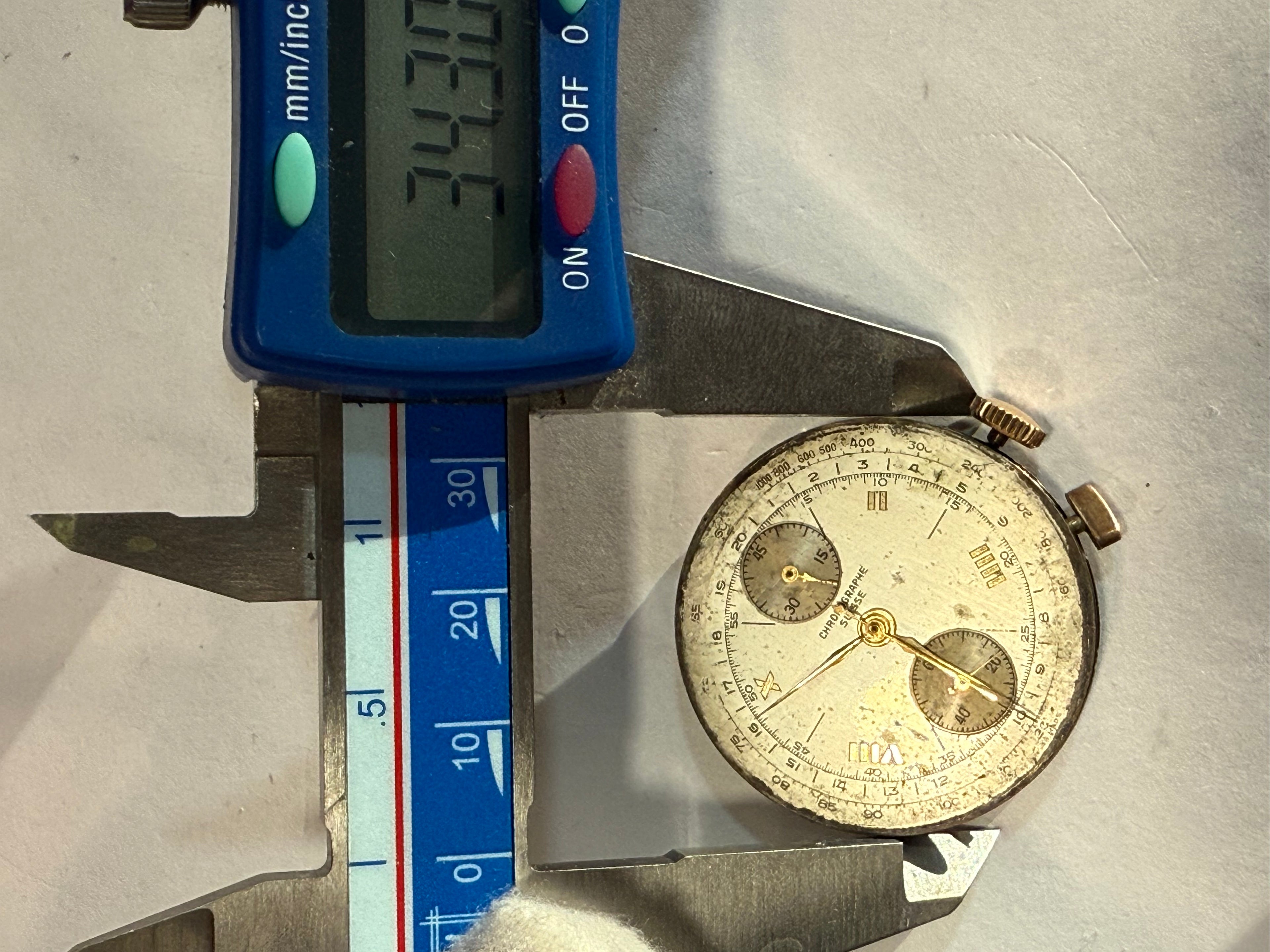 Venus Movement cal 175.Vintage Chronograph – Fully Serviced – work Condition