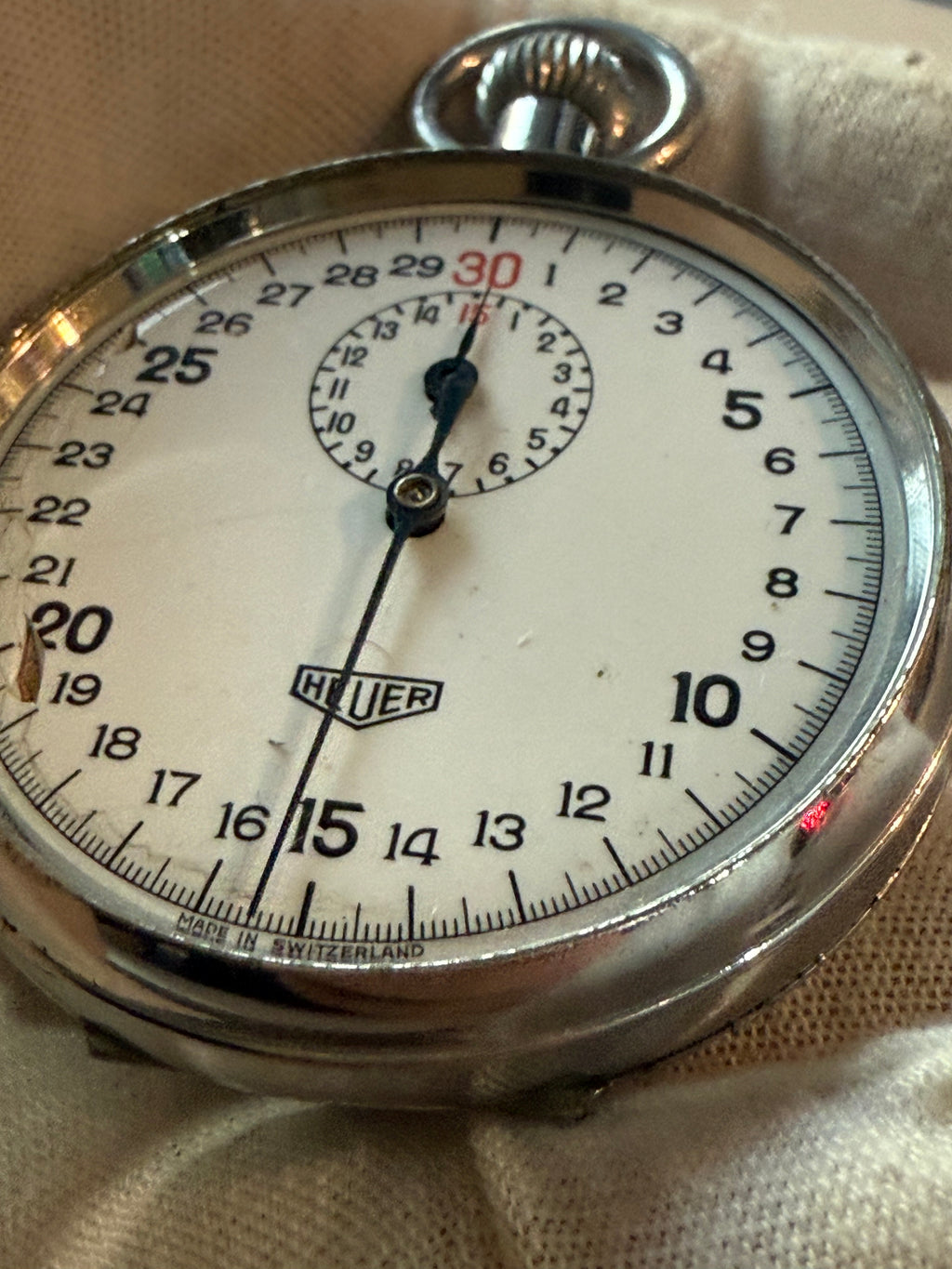 ⏱️ Pocket Chronometer Heuer Vintage Swiss Timepiece – Ref. 818665. Case 51mm