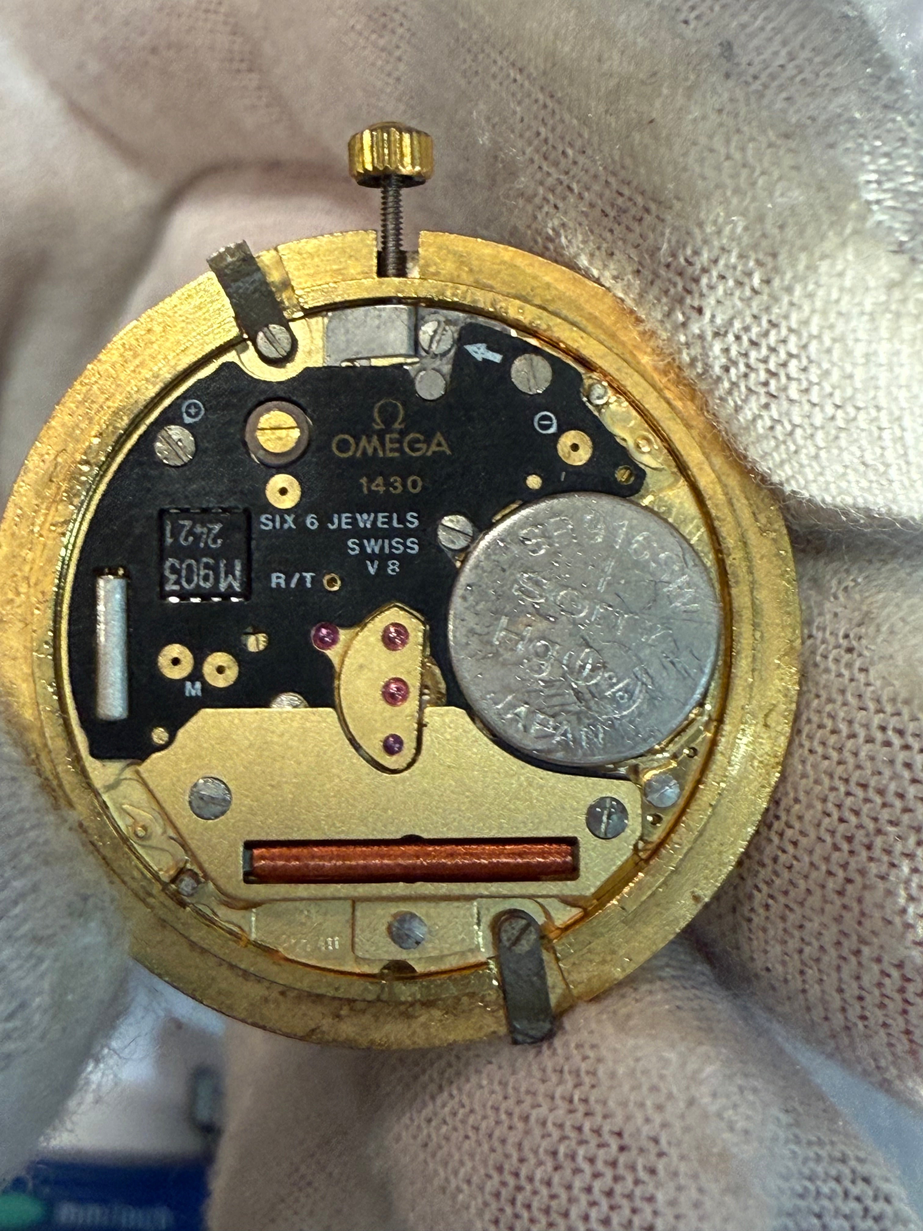 Omega Quartz Movement Copleted– Caliber 1430. Work