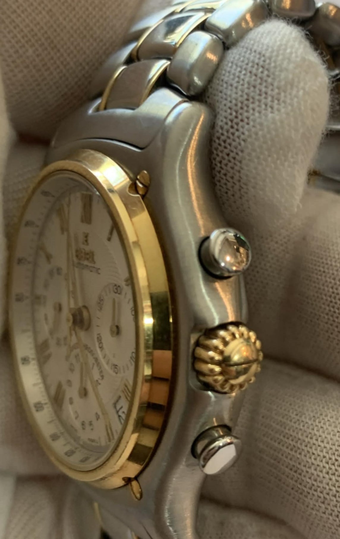 Pre-Owend. EBEL 1911 Automatic Chronograph. Case gold & steel. Cal 137. 👌⌚