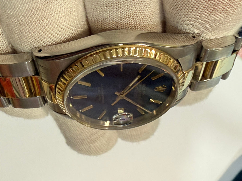 Pre-Owned. Rolex Datejust Automatic Ref. 16233 – Steel & 18k Yellow Gold – Oyster Bracelet 👌⌚