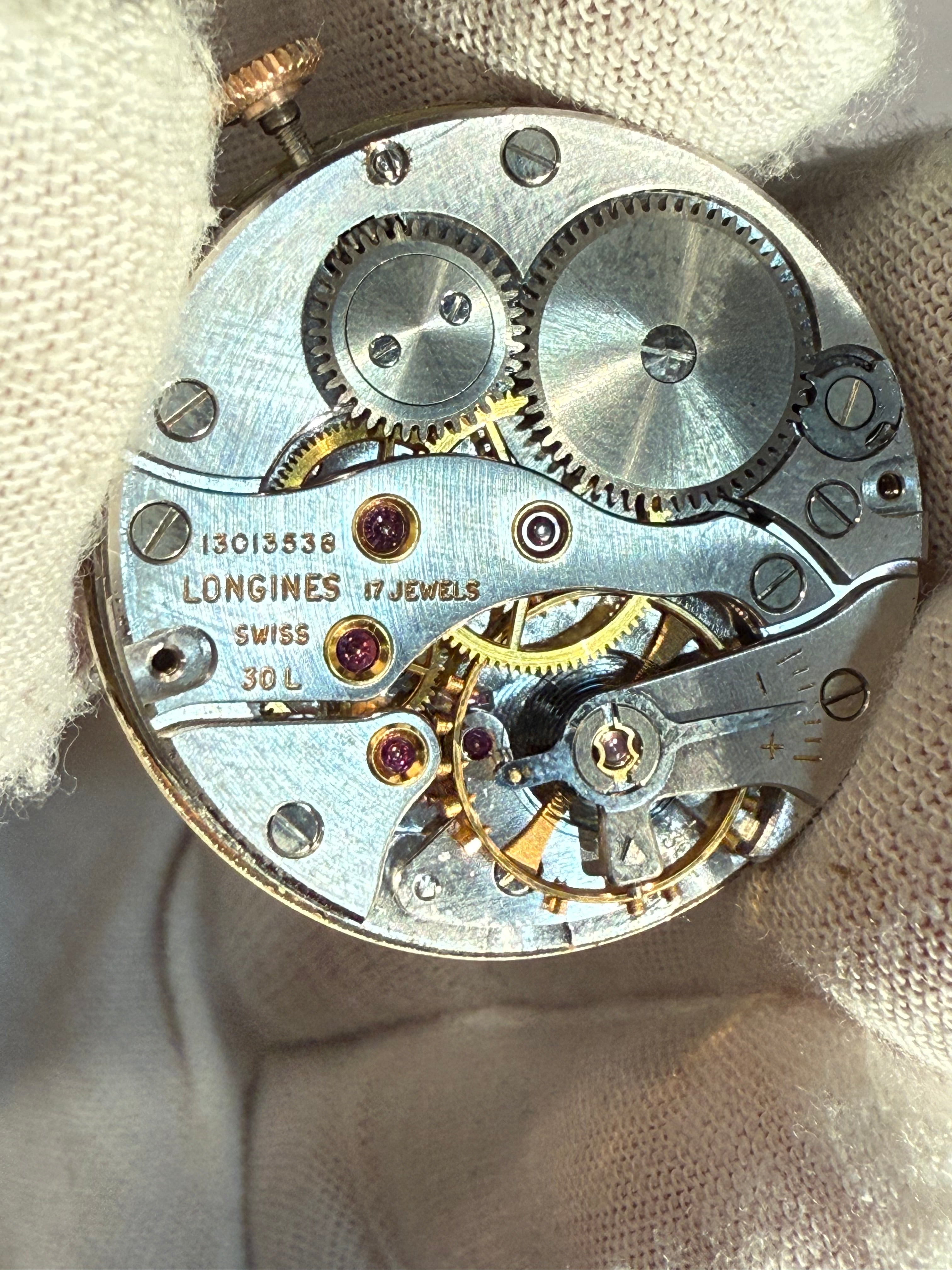 Vintage Longines Caliber 30L – Manual Wind Movement with Original Dial (c. 1958–1959)