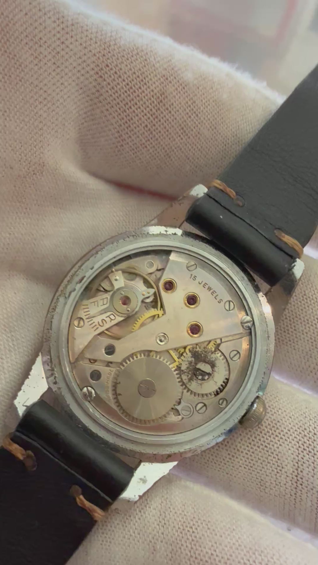 Vintage Technos Antimagnetic 33mm – Movement Manual. Serviced, work perfect.